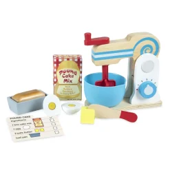 Melissa & Doug Wooden Make-a-Cake Mixer Set 3 years+