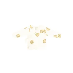 Motherswork x Le Petit Society Baby Organic Long Sleeve Kimono Top in Dandelion Print