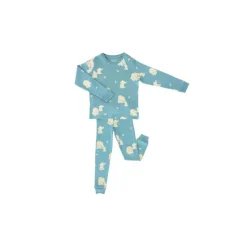 Motherswork x Le Petit Society Long Sleeve Organic Pyjamas Set in Elephant Print