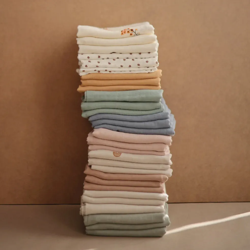 Mushie Organic Cotton Muslin Cloths 3-Pack