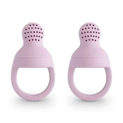 Mushie Silicone Fresh Food Feeder 2-Pack (Choice of 6 Colours)