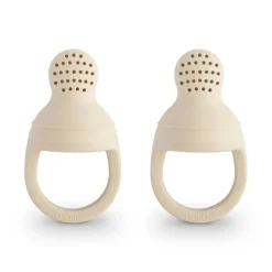 Mushie Silicone Fresh Food Feeder 2-Pack (Choice of 6 Colours)