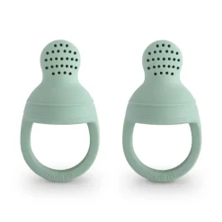 Mushie Silicone Fresh Food Feeder 2-Pack (Choice of 6 Colours)