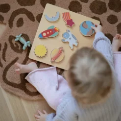 Mushie Wooden Space Puzzle