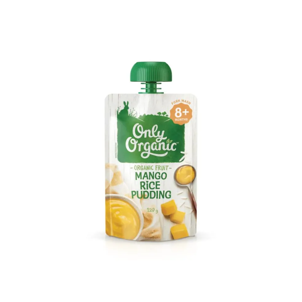 Only Organic Mango Rice Pudding Dessert Pouch