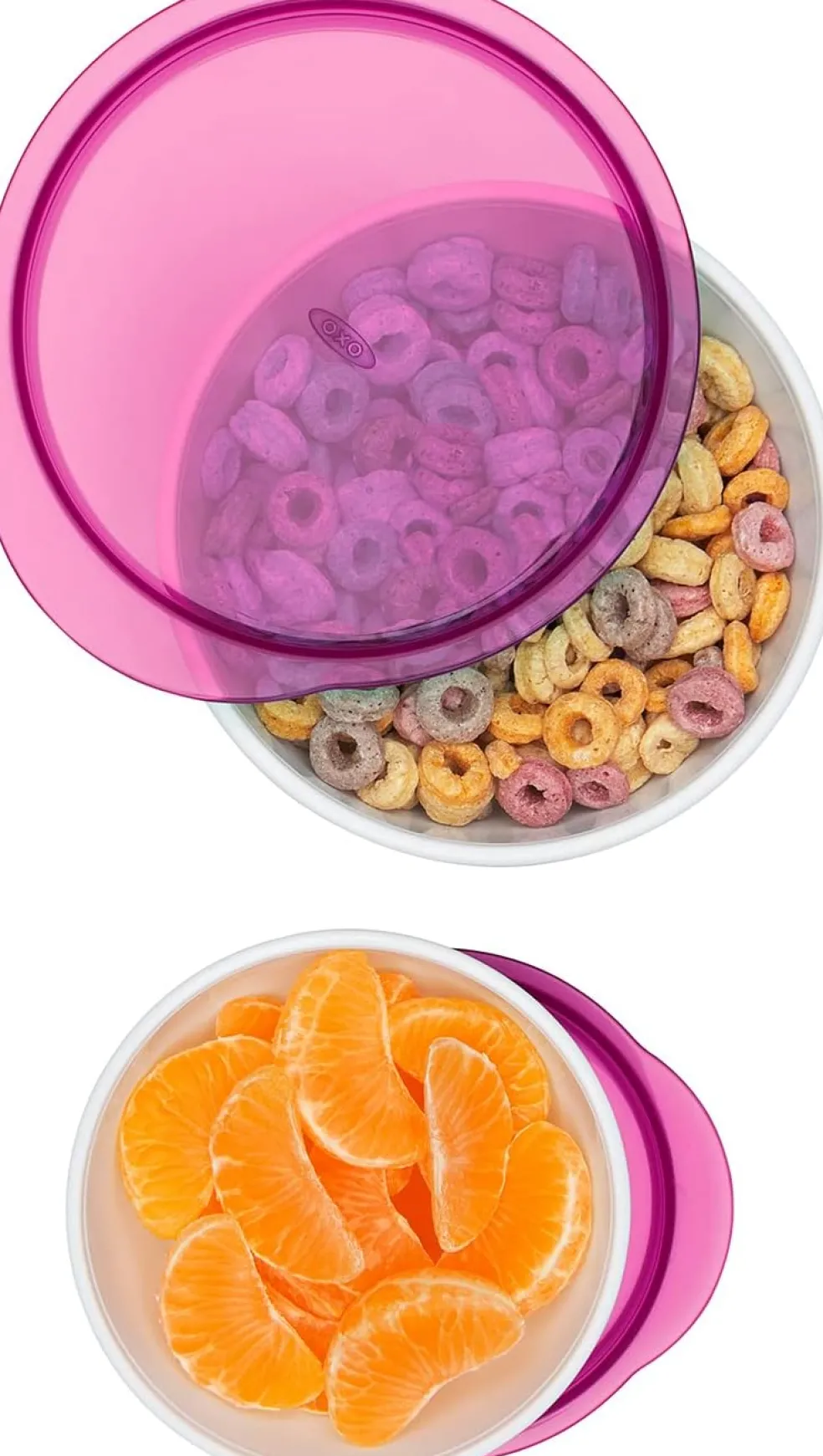 OXO Tot Small and Large Bowl Pink Set