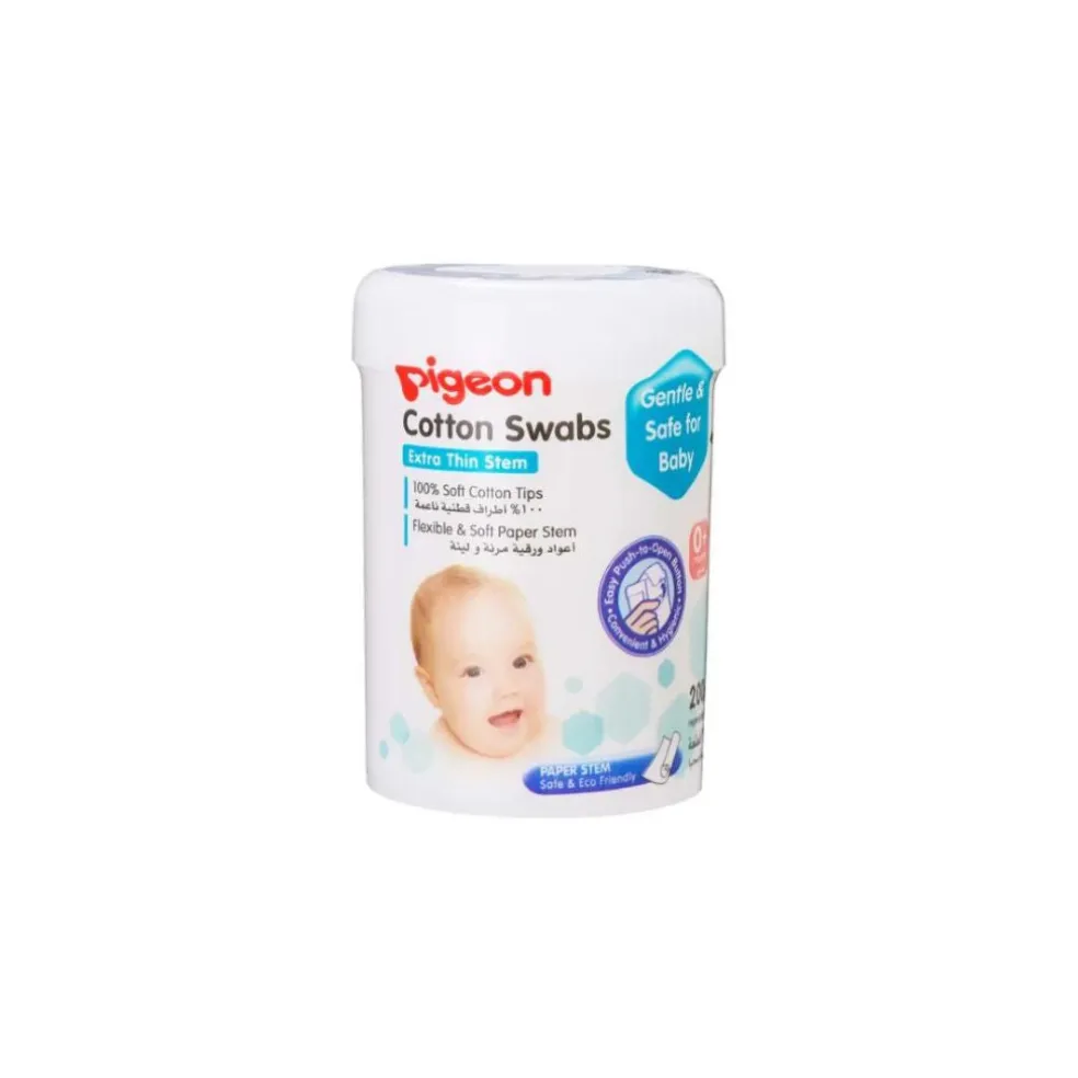 Pigeon Cotton Swabs Thin Paper Stem 200 Pcs
