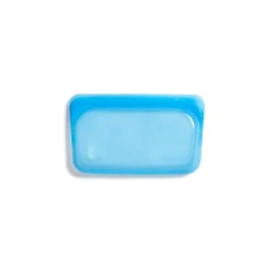 Stasher Reusable Silicone Bag, Aqua, Snack Bag Size Small (290ml)