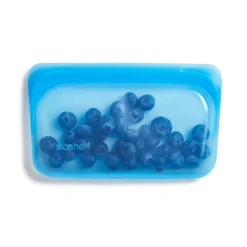 Stasher Reusable Silicone Bag, Aqua, Snack Bag Size Small (290ml)