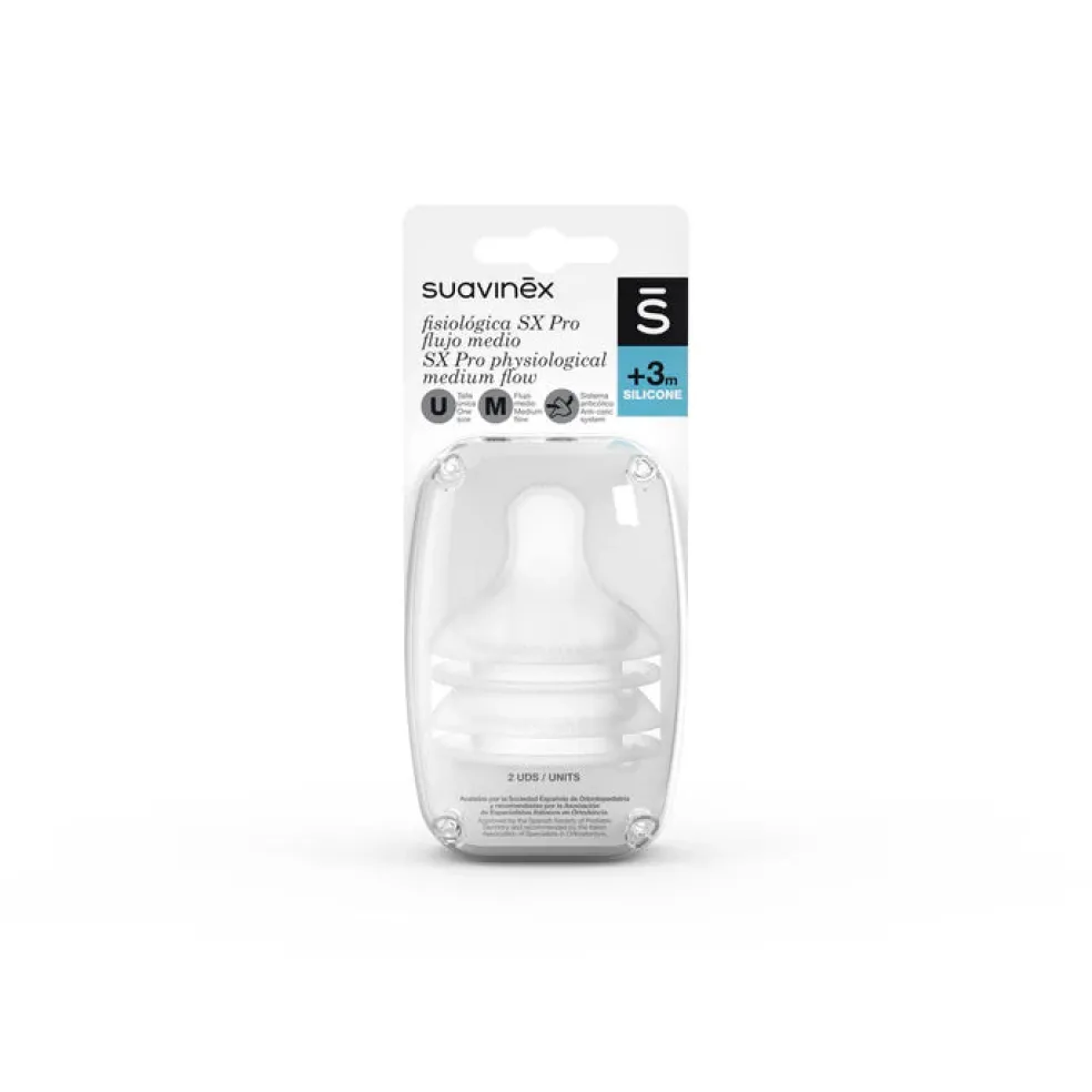 Suavinex Sx Pro Physiological Silicone Teats For Baby Bottle