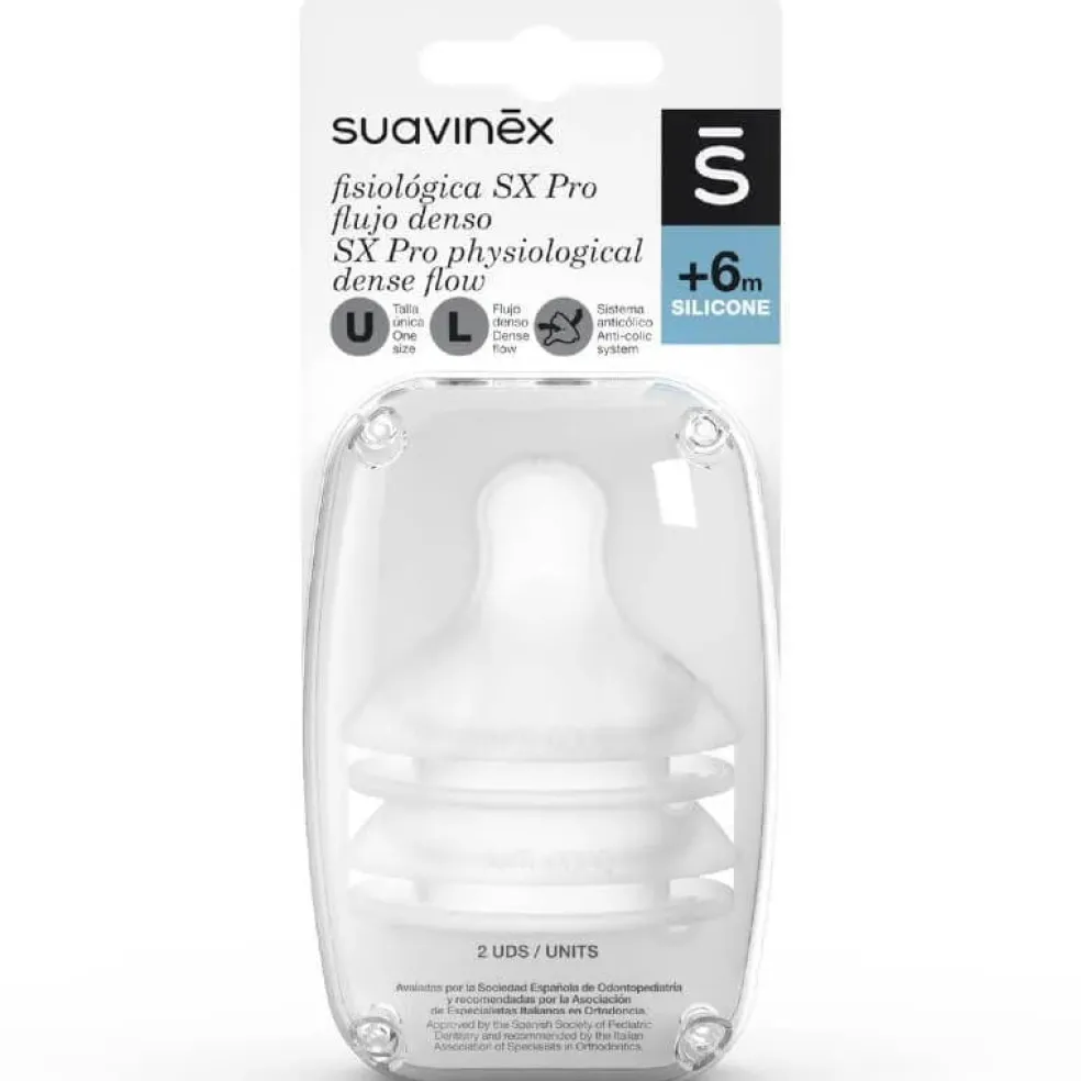 Suavinex Sx Pro Physiological Silicone Teats For Baby Bottle