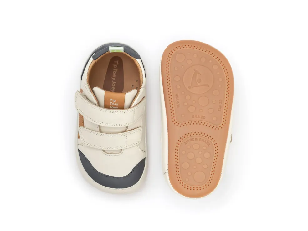 Tip Toey Joey Landy- Tapioca/ Slate Blu/ Hay