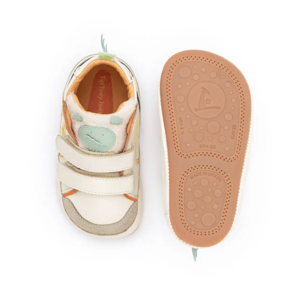 Tip Toey Joey Monster - Tapioca/Mint/Tangerine
