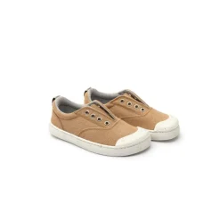 Tip Toey Joey Spice Green - Natural Organic Canvas