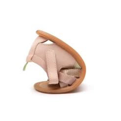 Tip Toey Joey Toddler Sandal Criss Cross - Cotton Candy/Metallic Salmon/Aloe Wash