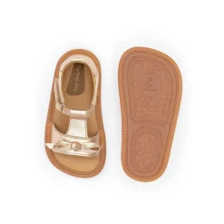Tip Toey Joey Toddler Sandal Whimsy - Metallic Salmon