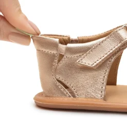 Tip Toey Joey Toddler Sandal Whimsy - Metallic Salmon