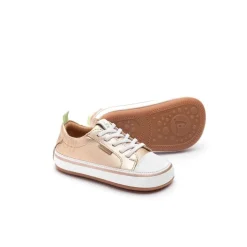 Tip Toey Joey Toddler Sneakers Funky - Metallic Salmon/White