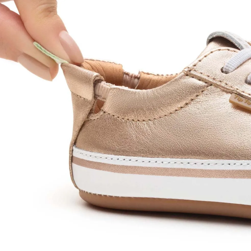 Tip Toey Joey Toddler Sneakers Funky - Metallic Salmon/White
