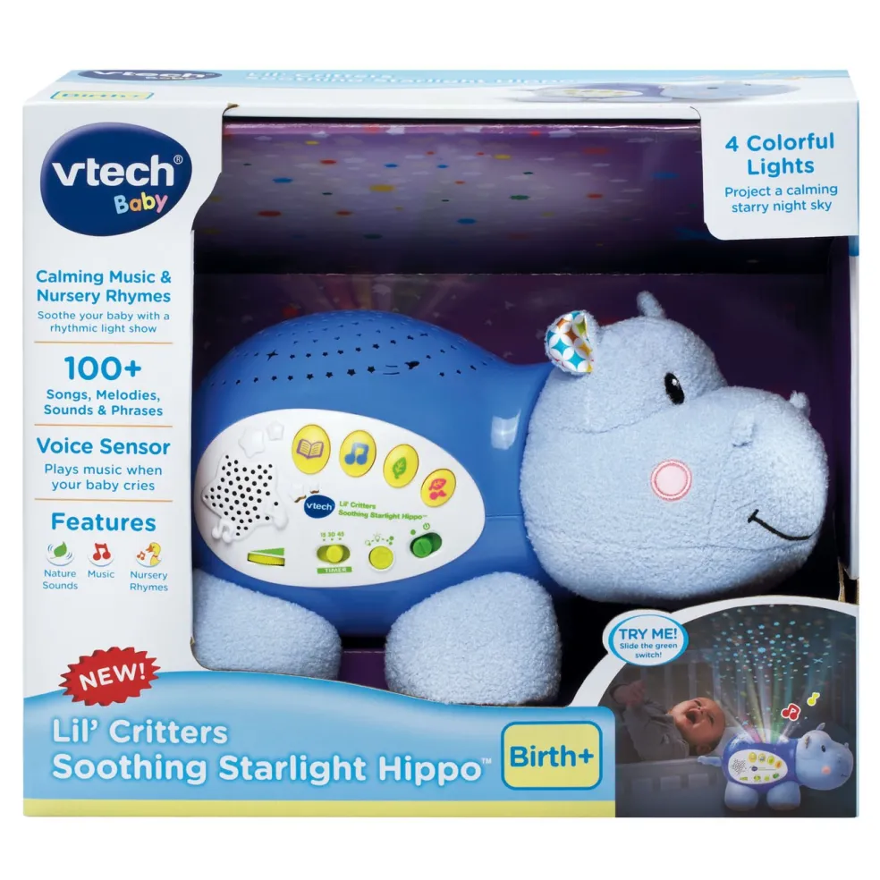 V-Tech Lil' Critters Soothing Starlight Hippo