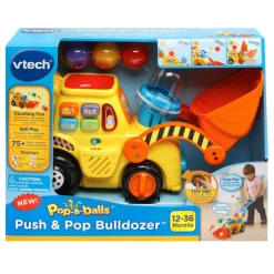V-Tech Pop-a-Balls Push & Pop Bulldozer
